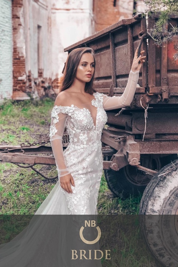 Свадебное платье рыбка - купить в Москве, цены на свадебные платья русалка в салоне 